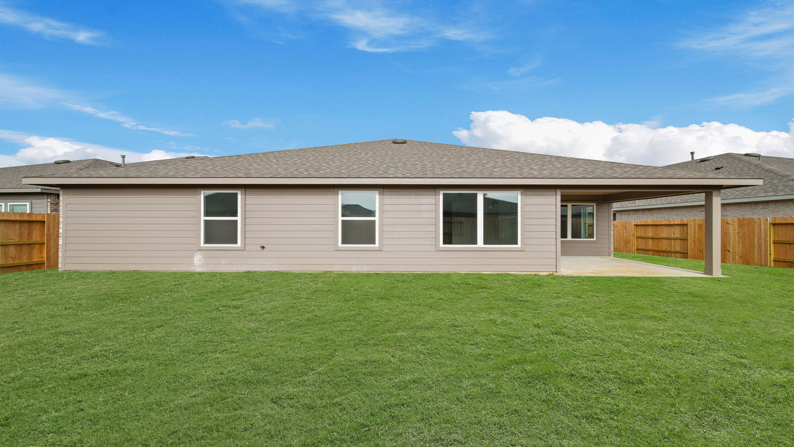Fully Landscaped backyard