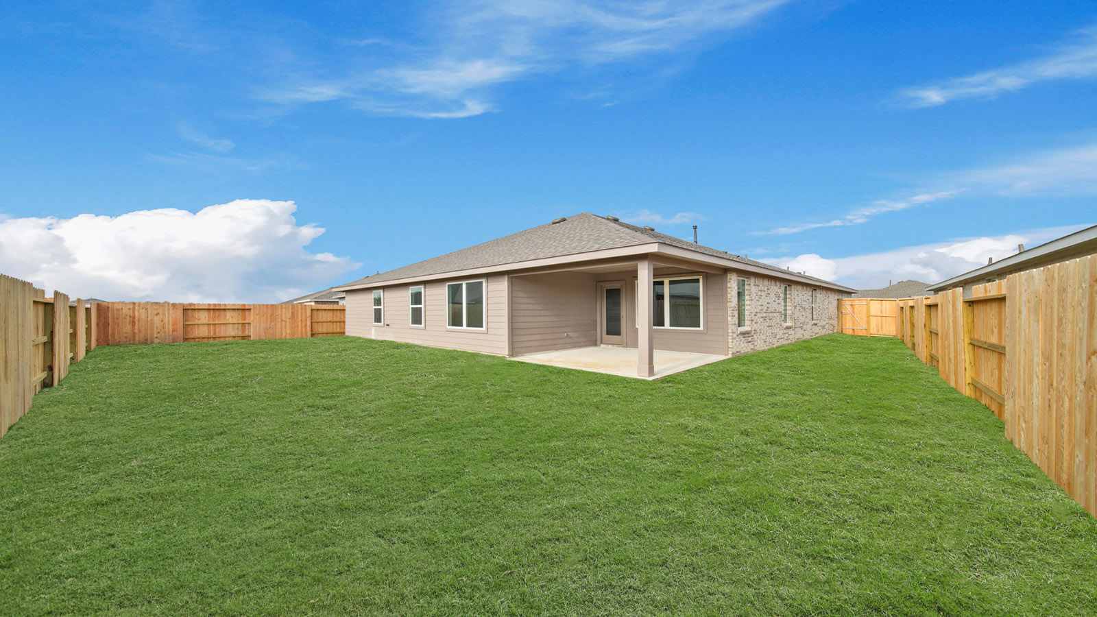 Fully Landscaped backyard