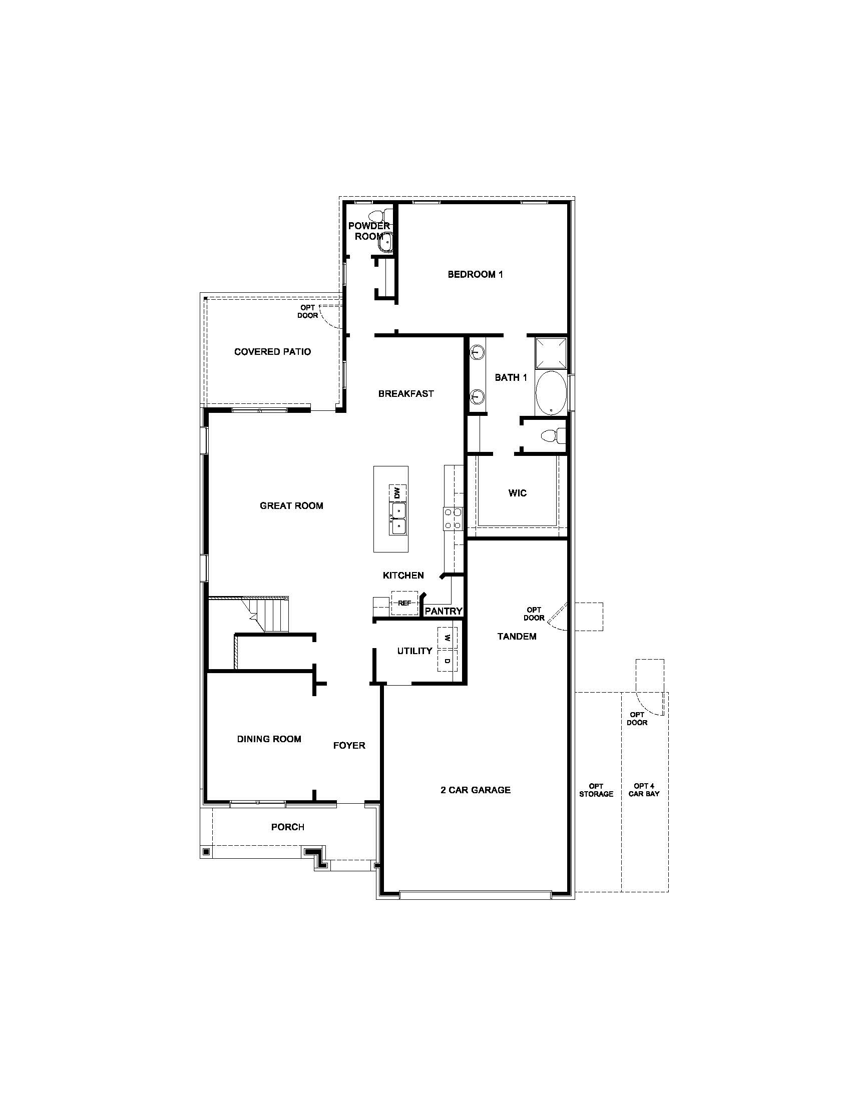 3260 First-Story Floor Plan