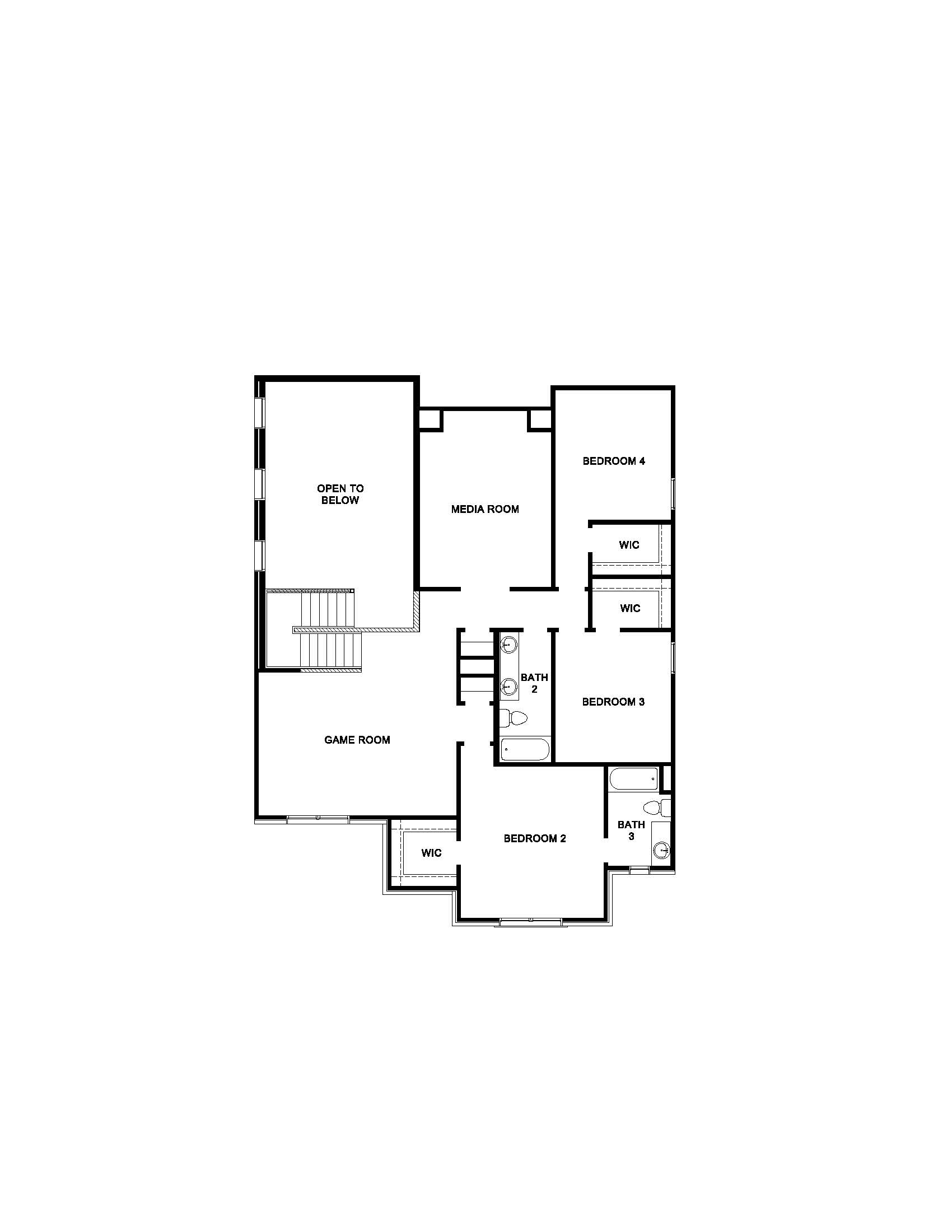 3260 Second-Story Floor Plan