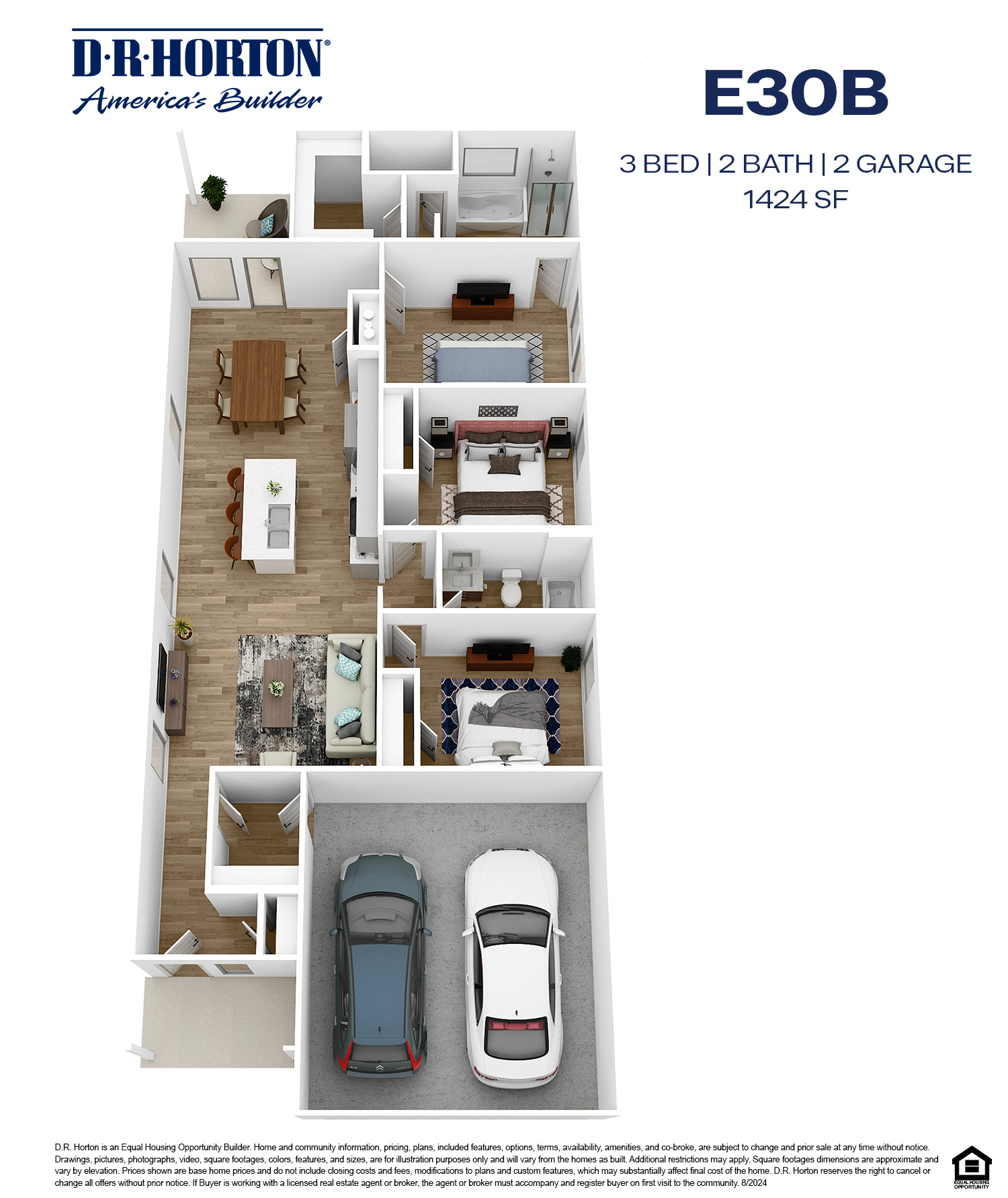 E30B/Brooke Floor Plan Rendering