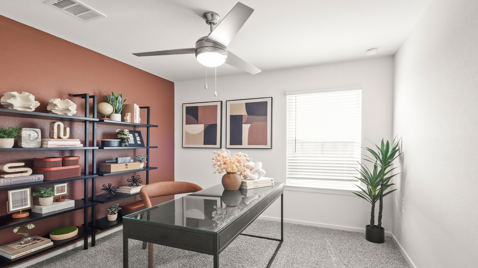 secondary bedroom as office