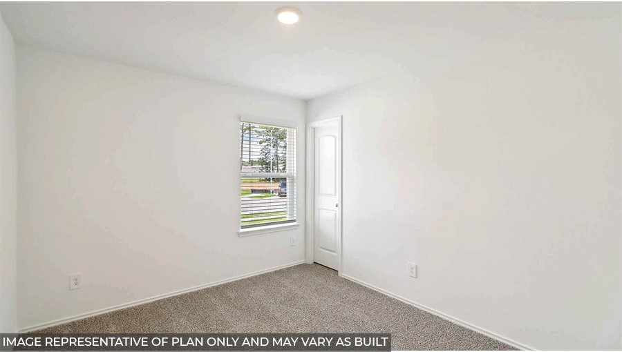 Secondary bedroom with bright window