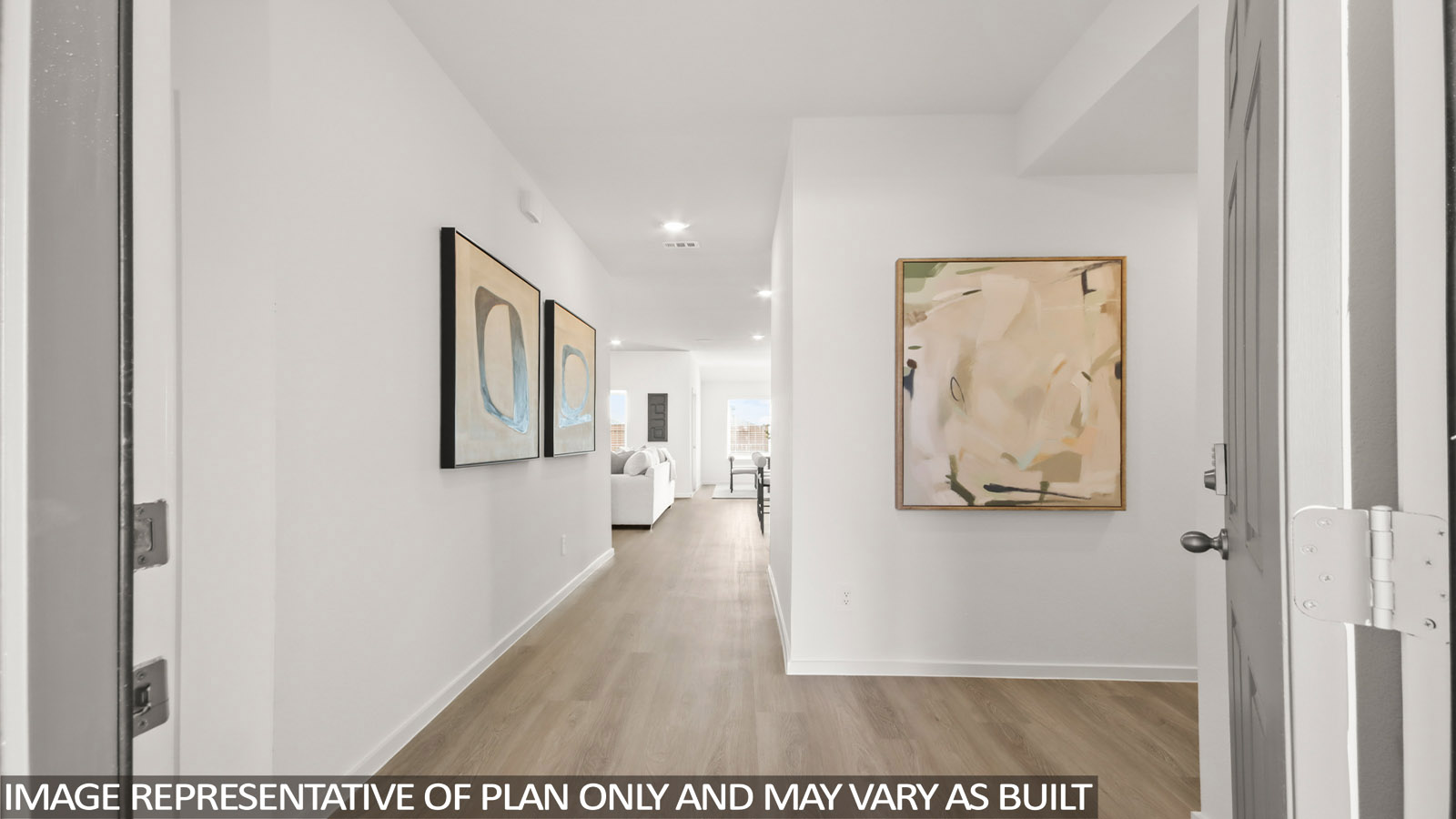 entry hallway with vinyl flooring