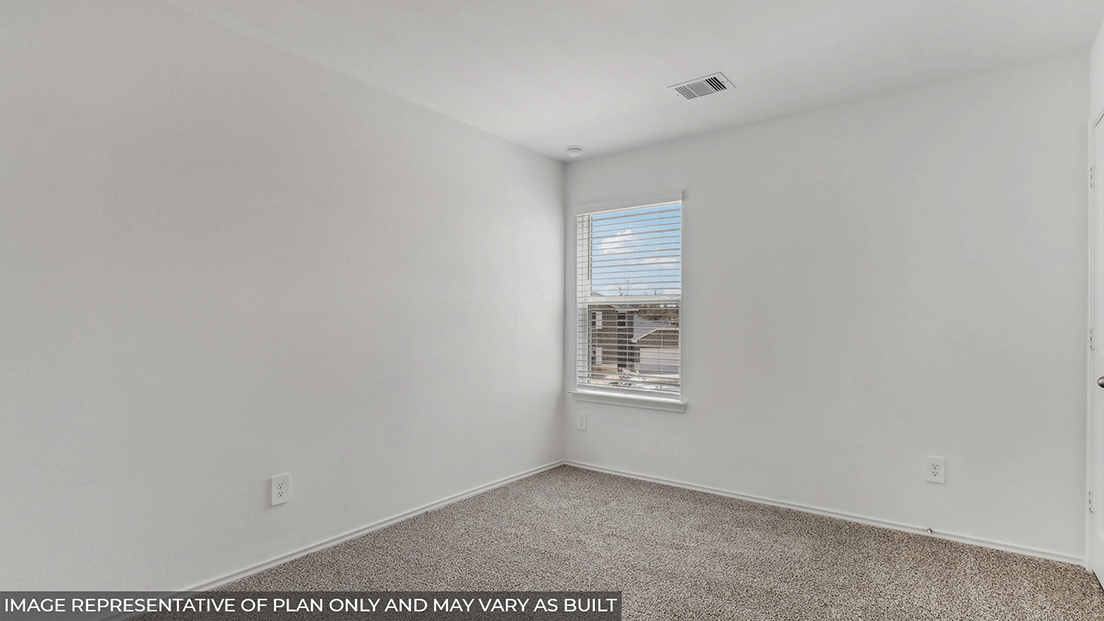 Secondary bedroom with bright window