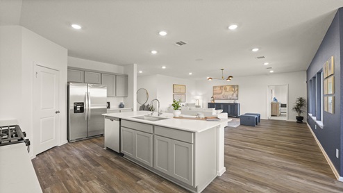 kitchen with island