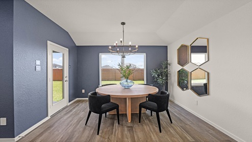 dining area with bright windows