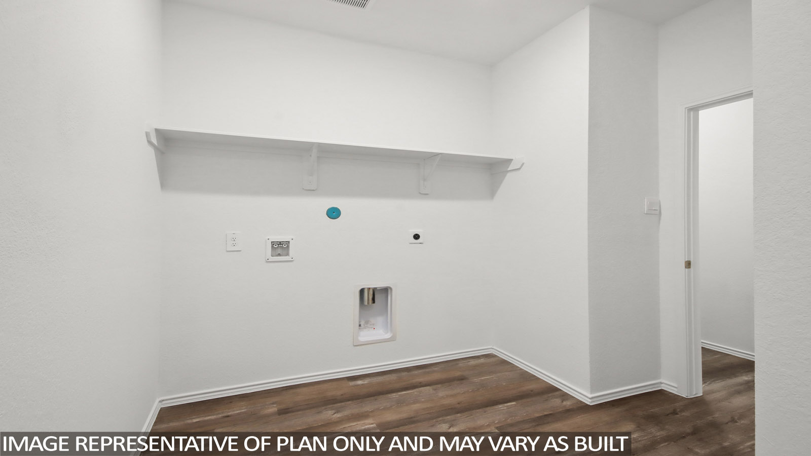 Medina utility laundry smartly designed with overhead organized storage, a drop zone, with new washer, dryer included