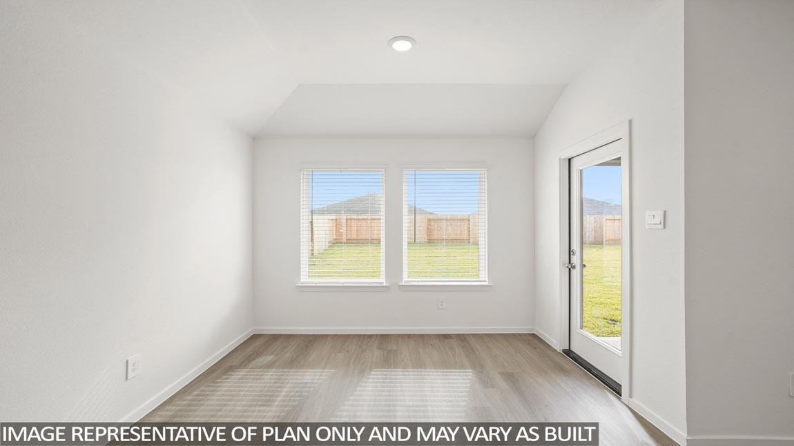 Dining area with vinyl flooring