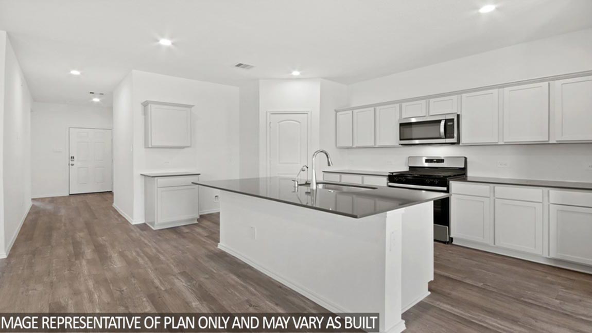 Kitchen with an island