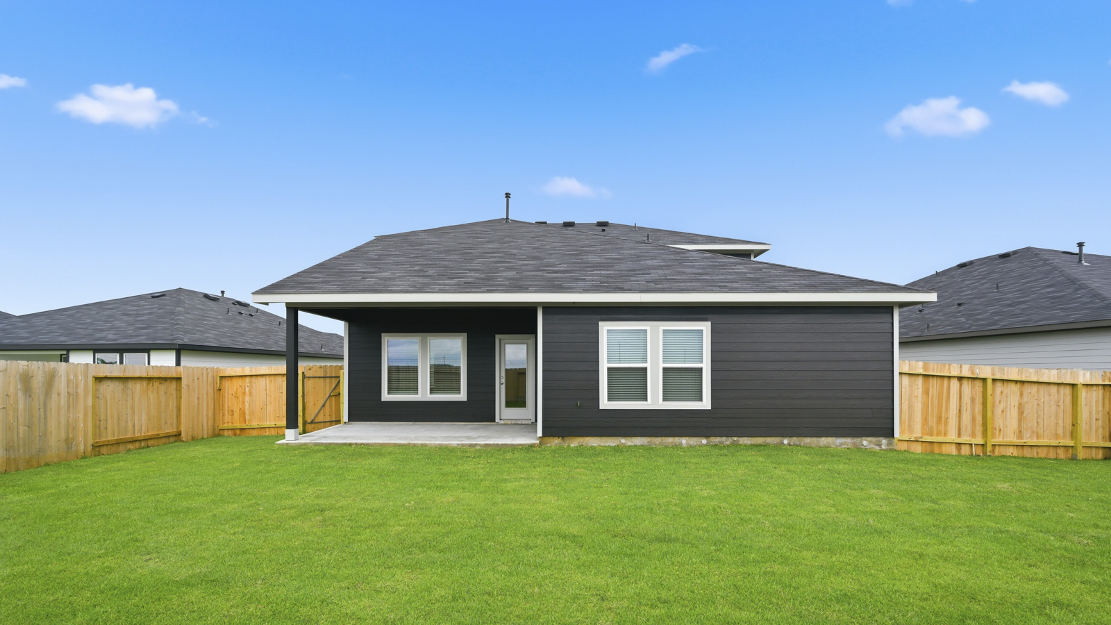 Fully Landscaped backyard