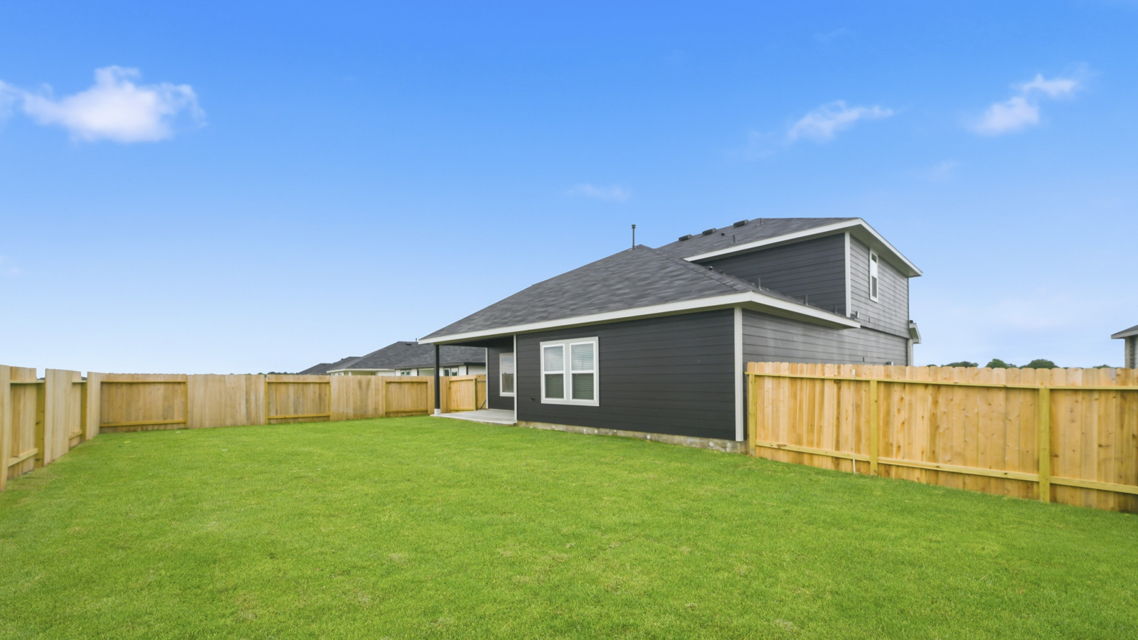 Fully Landscaped backyard