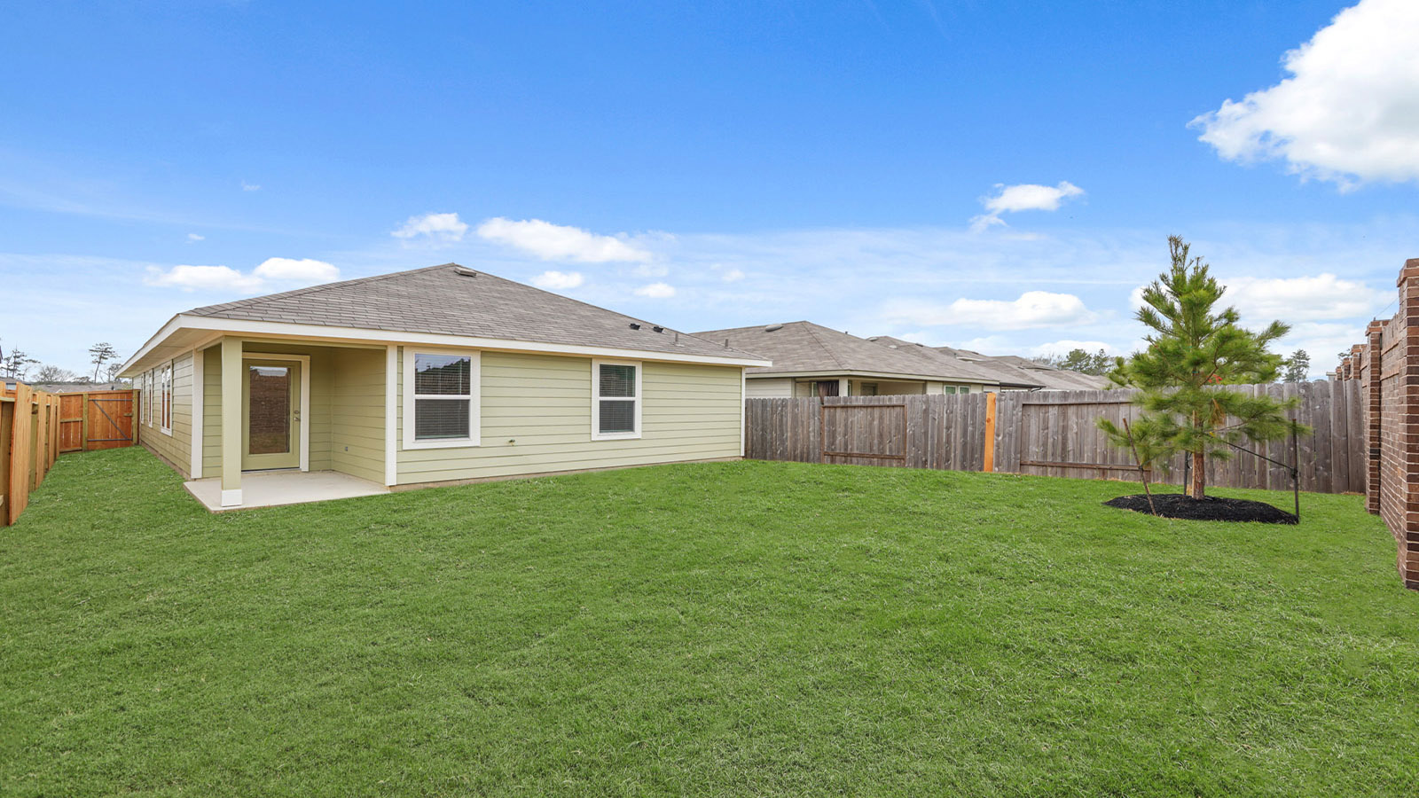 Fully Landscaped backyard