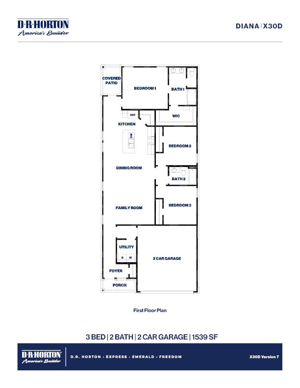 X30D/Diana Floor Plan