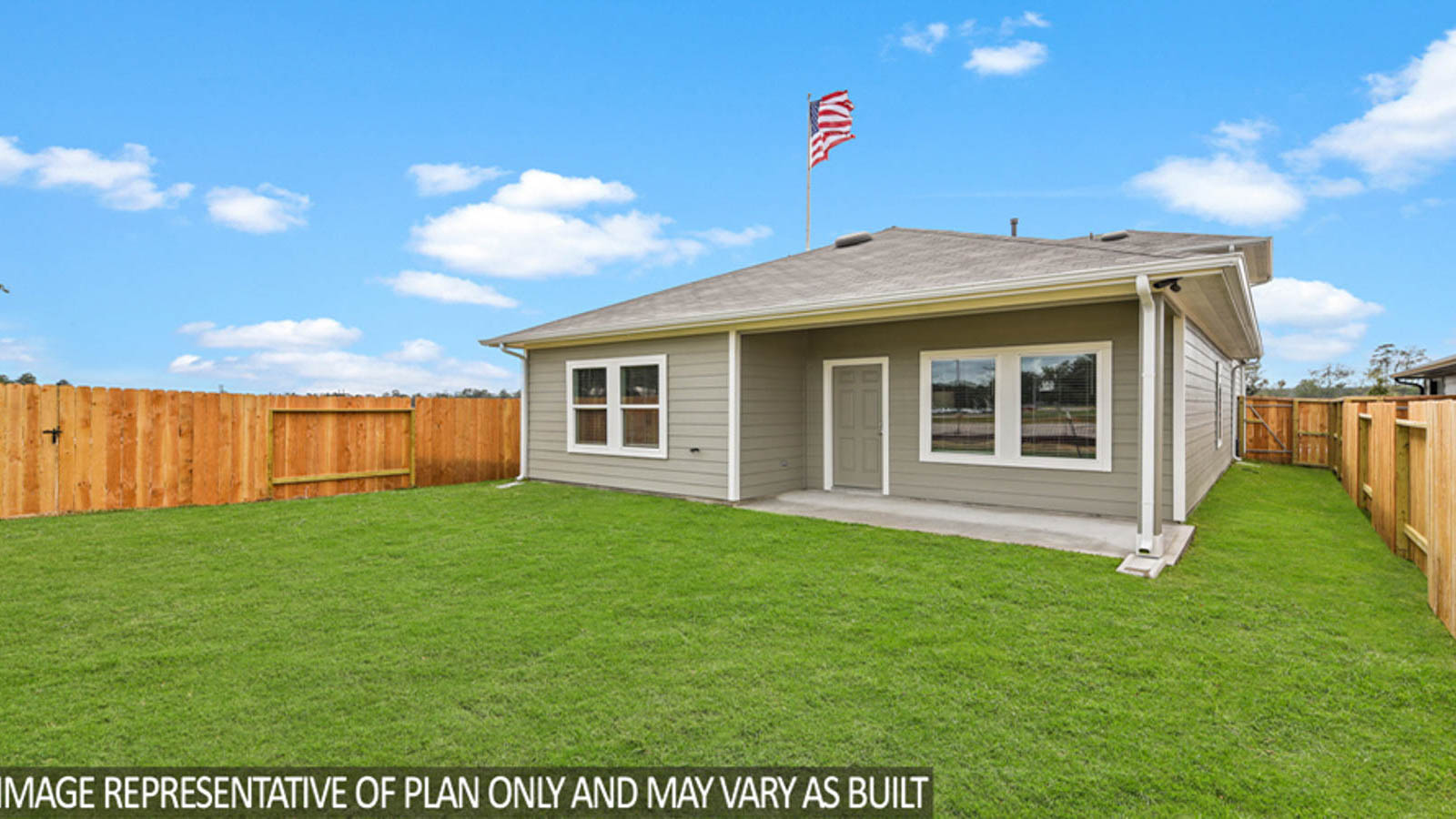 Fully Landscaped backyard