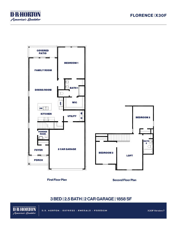 X30F/Florence Floor Plan