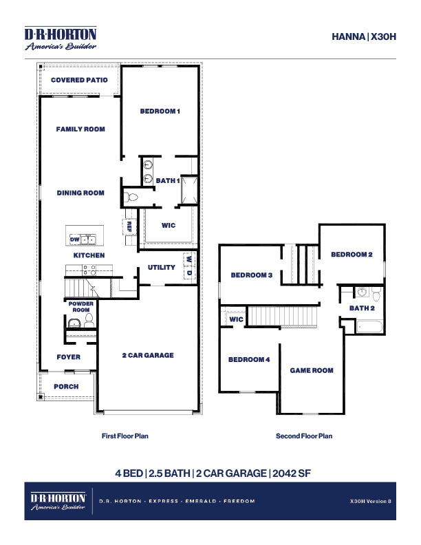 X30H/Hannah Floor Plan