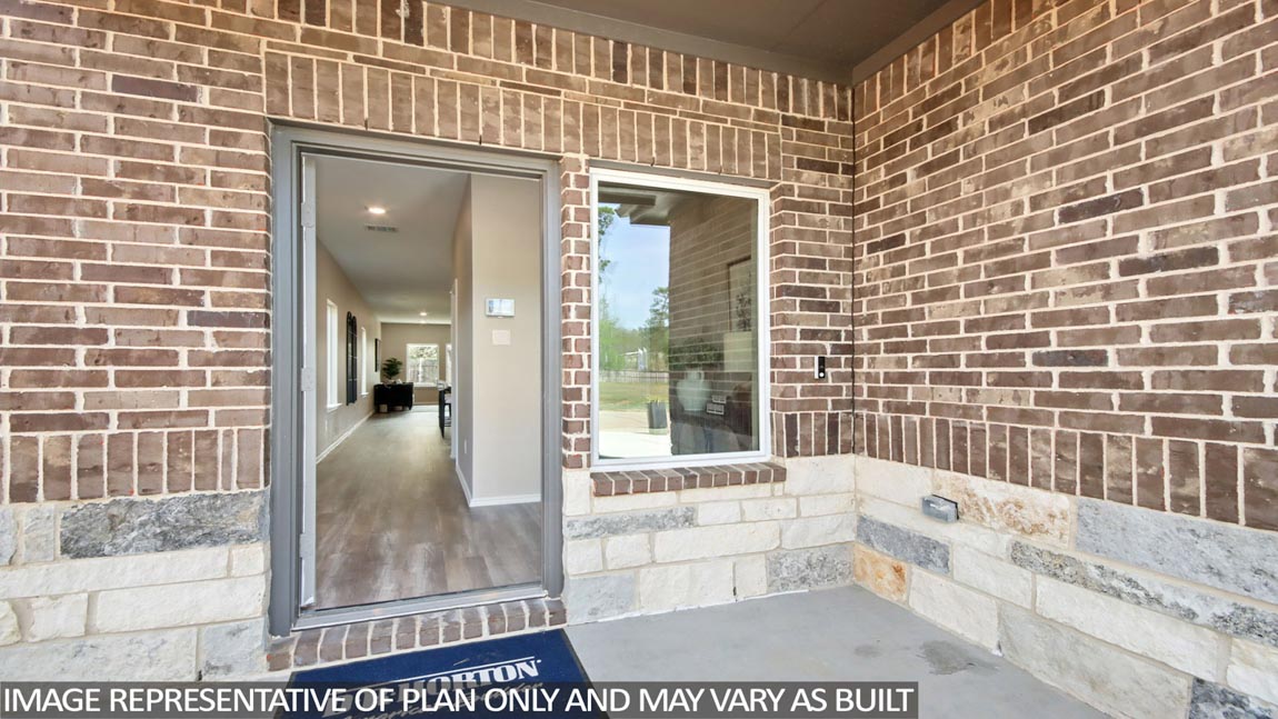 Entryway with a bright window.