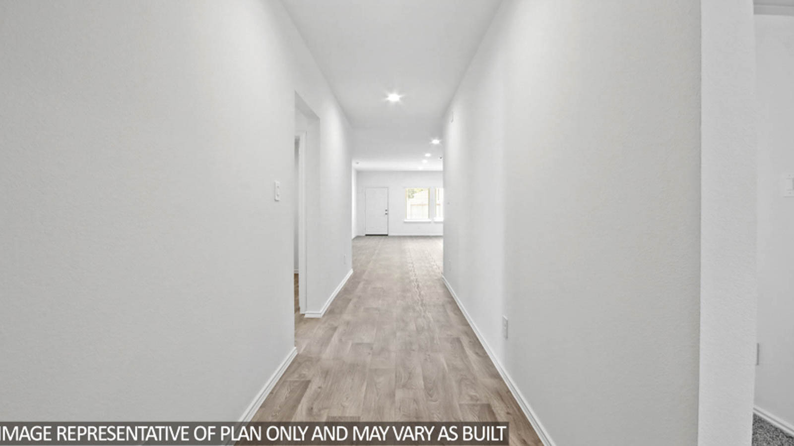 Entryway and Foyer with vinyl flooring.