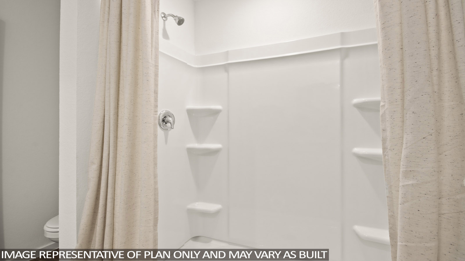 Primary bathroom with single sink