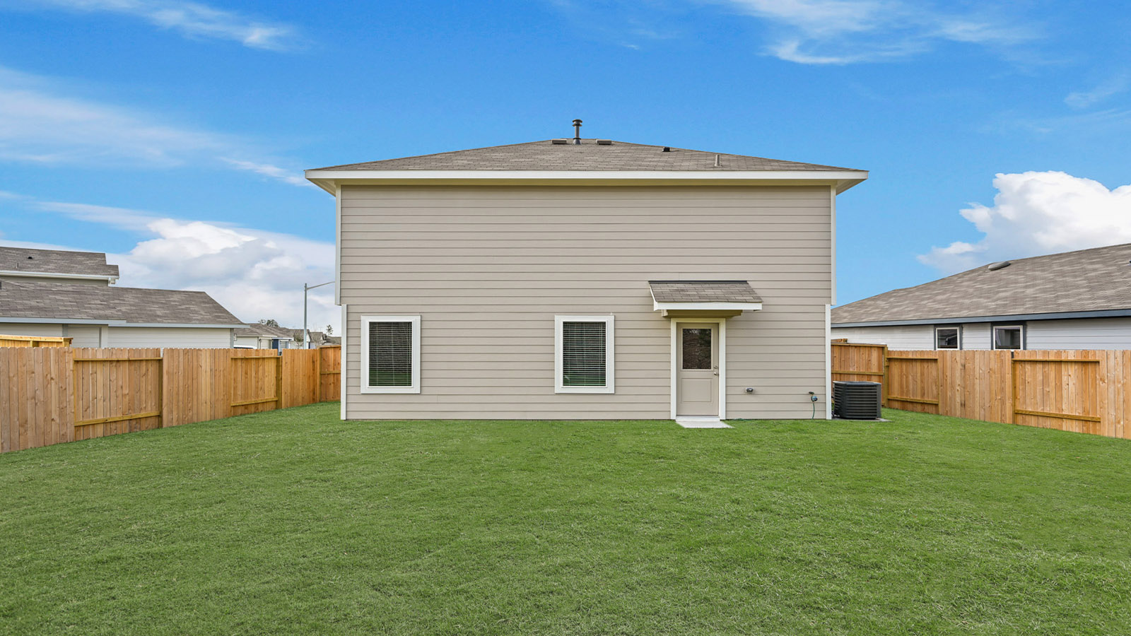 Fully Landscaped backyard