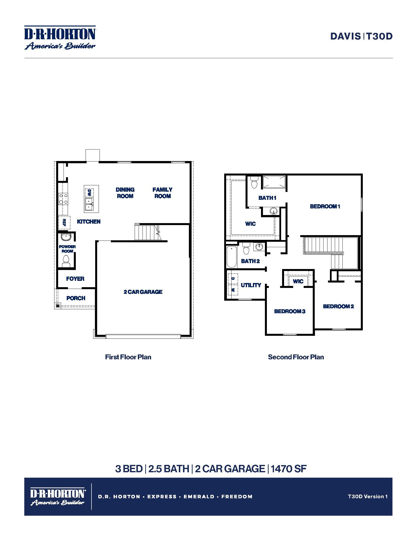 T30D/Davis Floor Plan