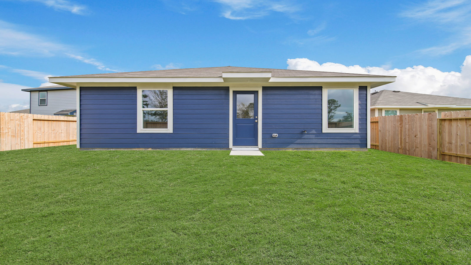 Fully Landscaped backyard