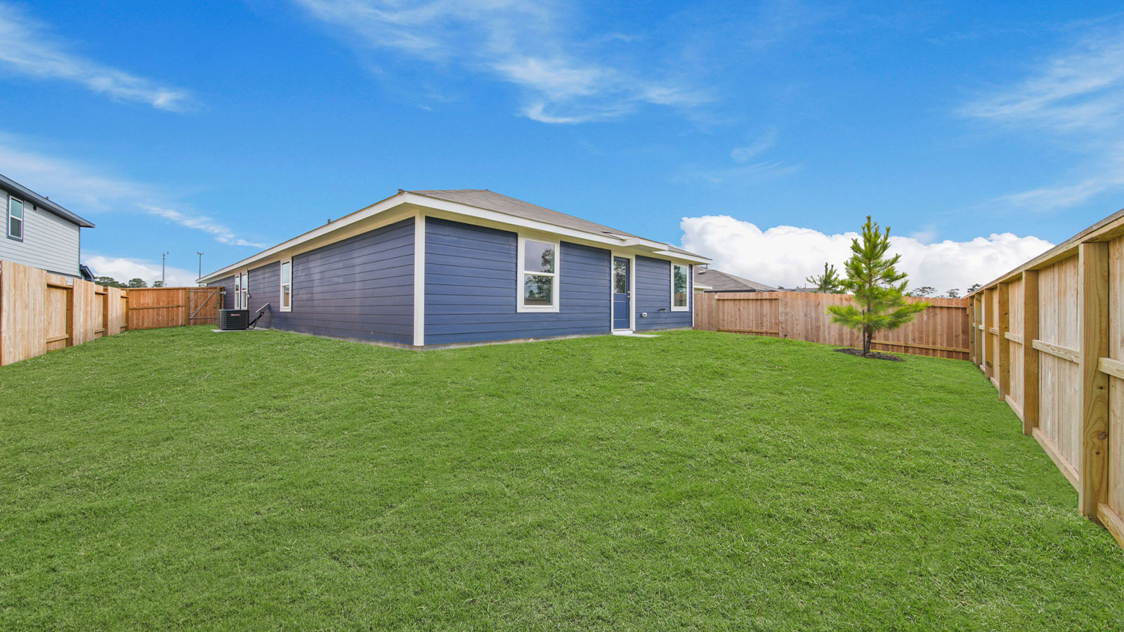 Fully Landscaped backyard