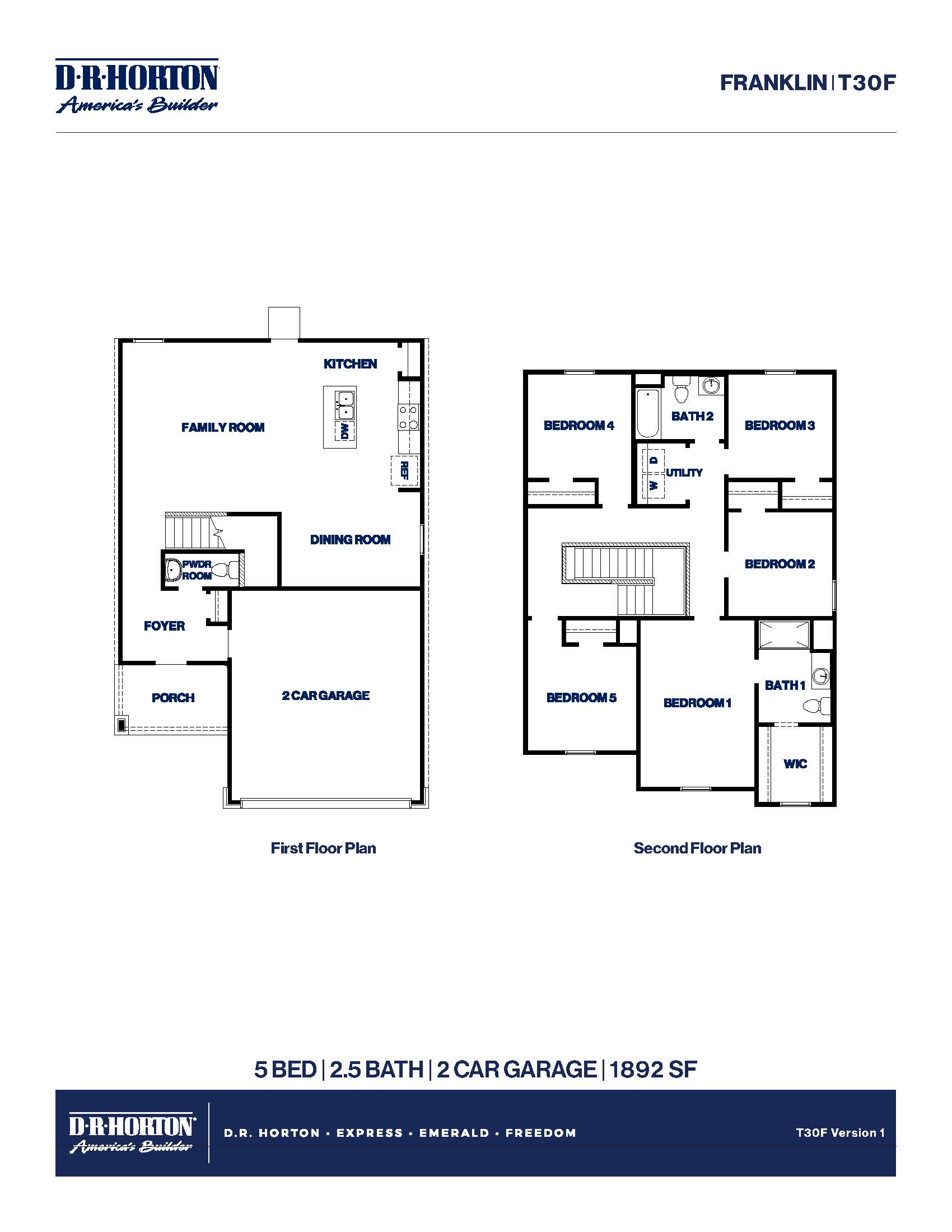 T30F/Franklin Floor Plan
