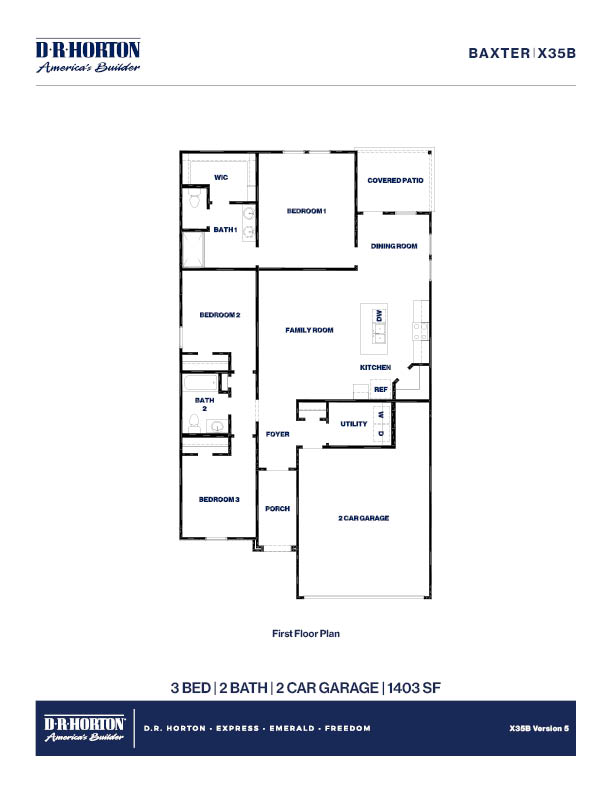 X35B/Baxter Floor Plan