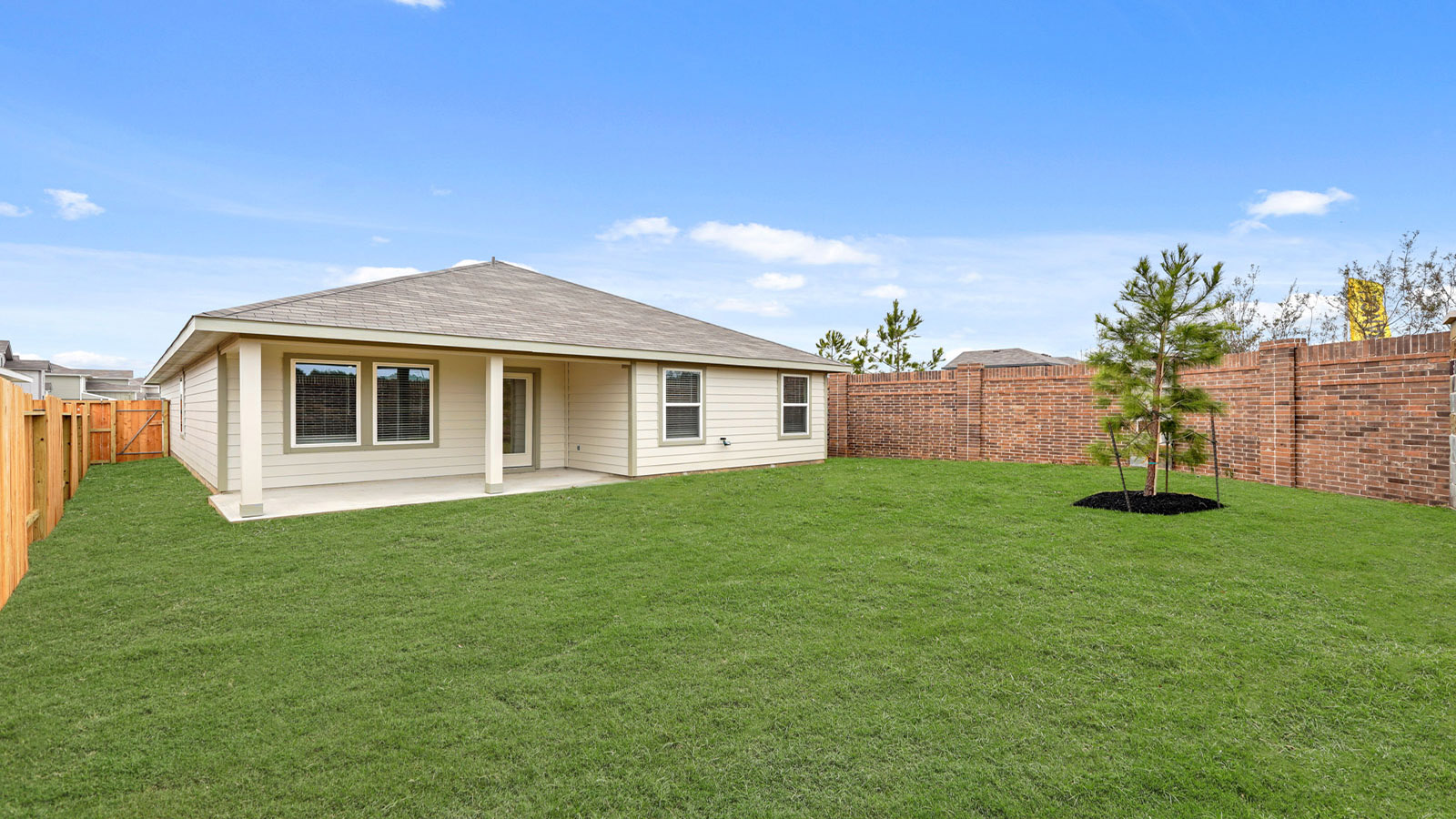 Fully Landscaped backyard