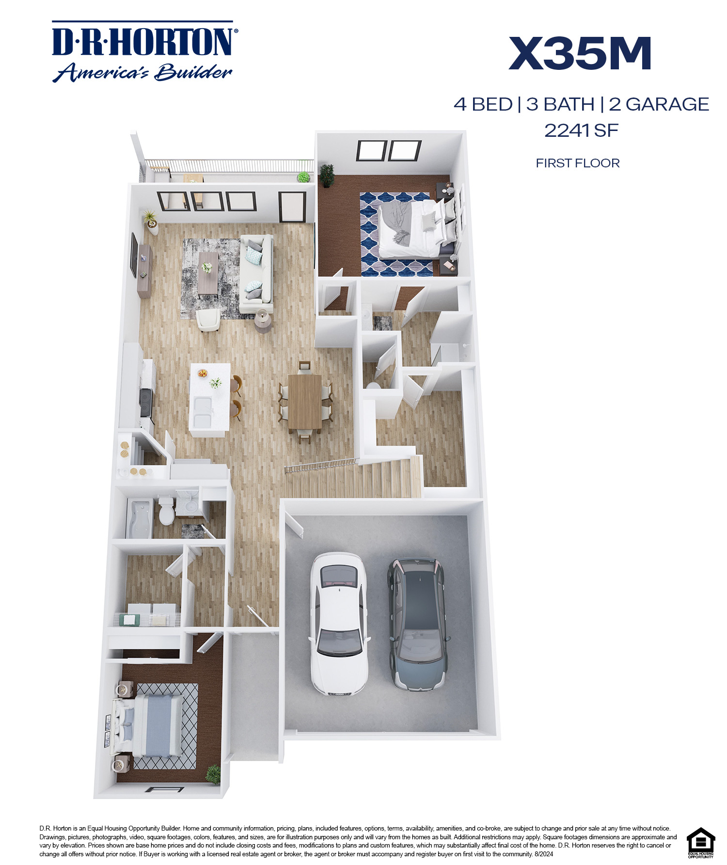 3D Floor Plan floor 1