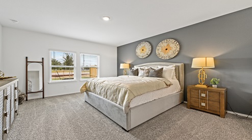 Spacious primary bedroom