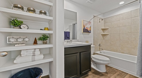 Secondary bathroom