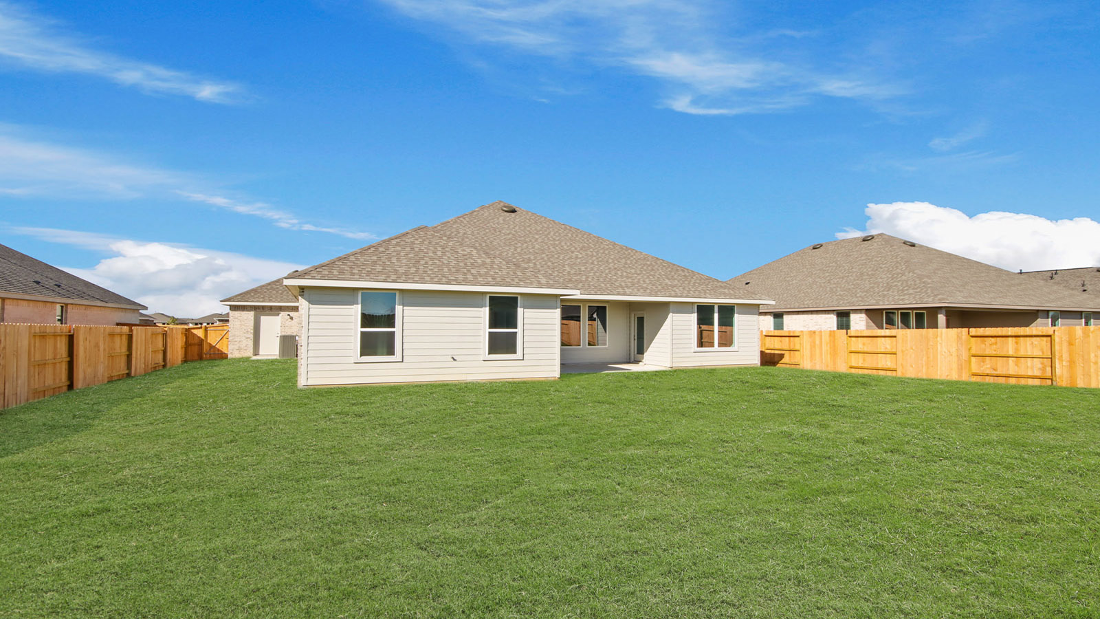 Fully Landscaped backyard