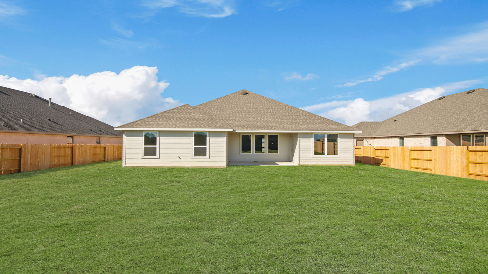 Fully Landscaped backyard