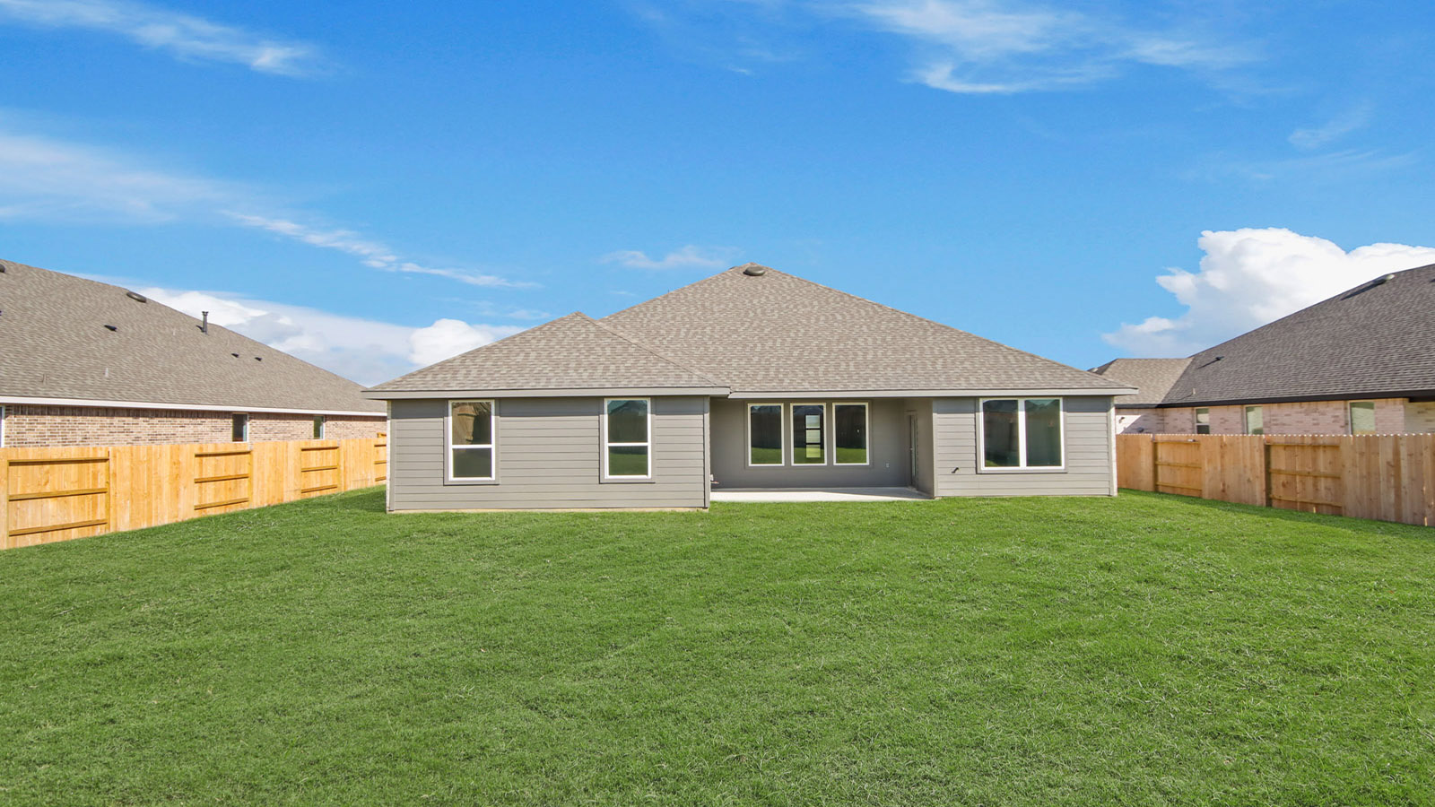 Fully Landscaped backyard