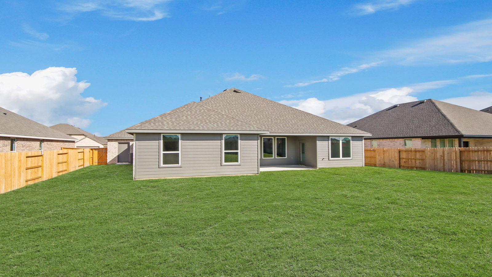 Fully Landscaped backyard