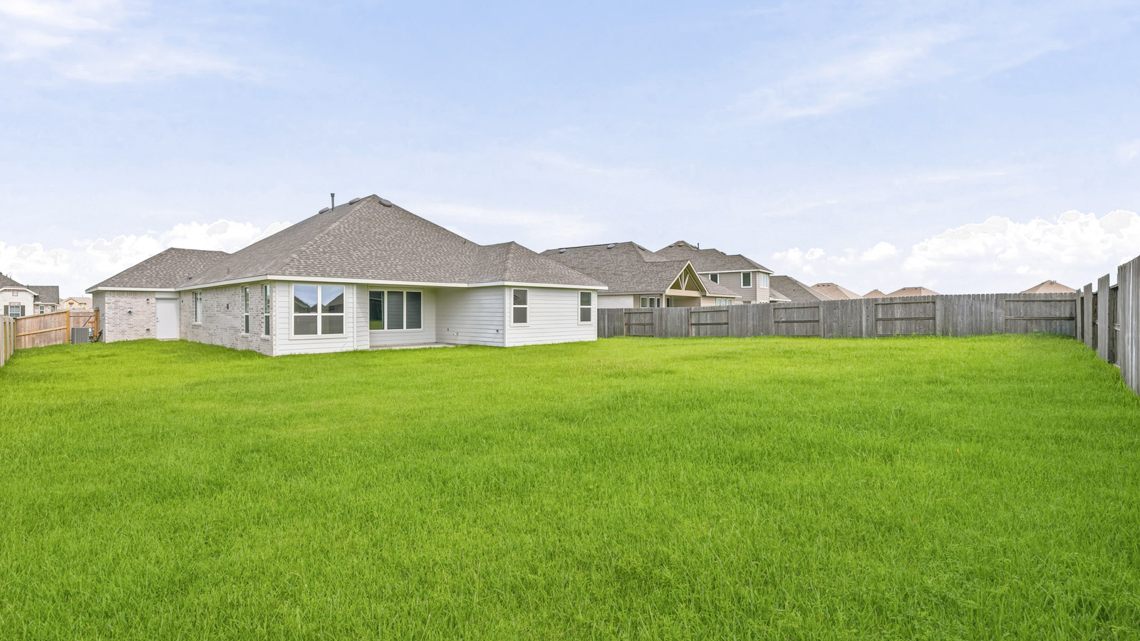 Fully Landscaped backyard