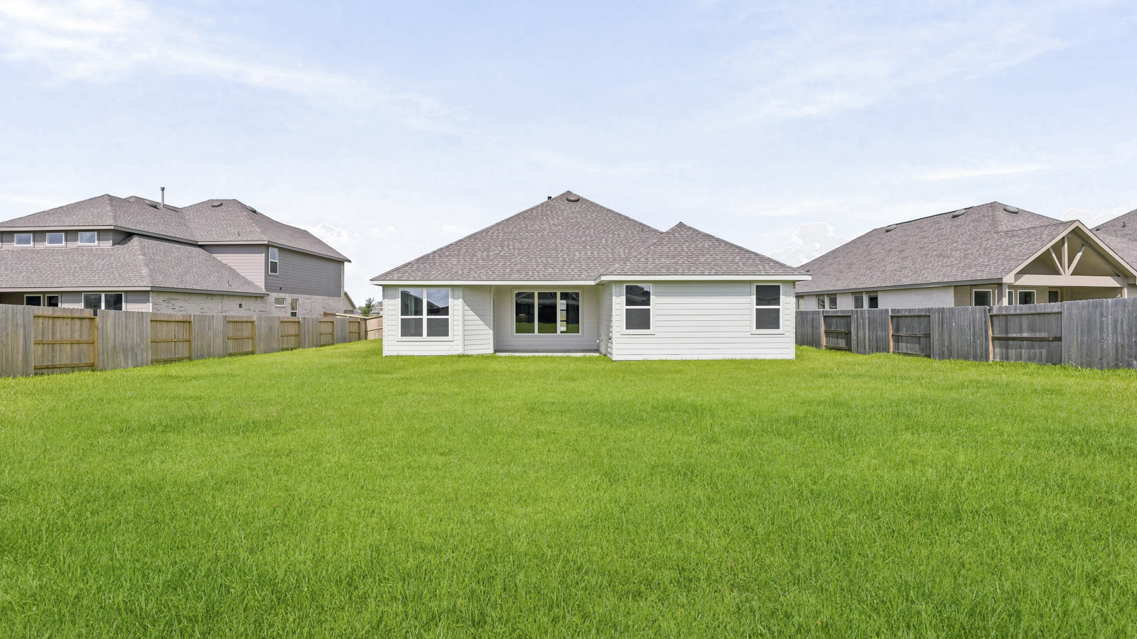 Fully Landscaped backyard