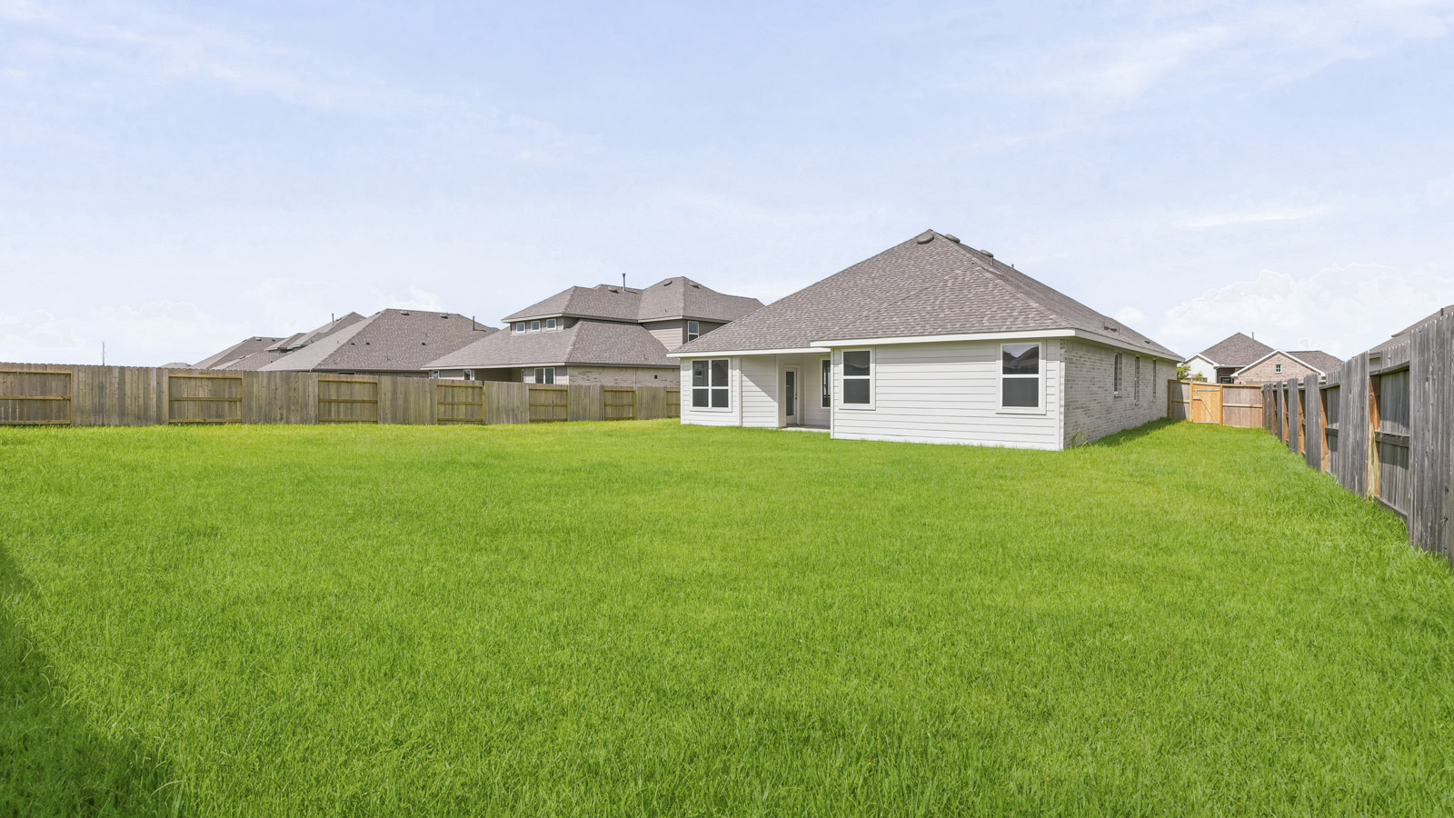 Fully Landscaped backyard