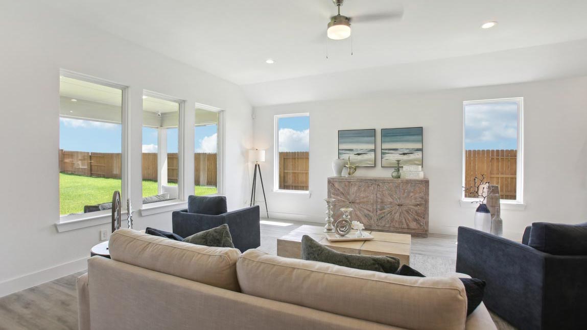 open concept living room