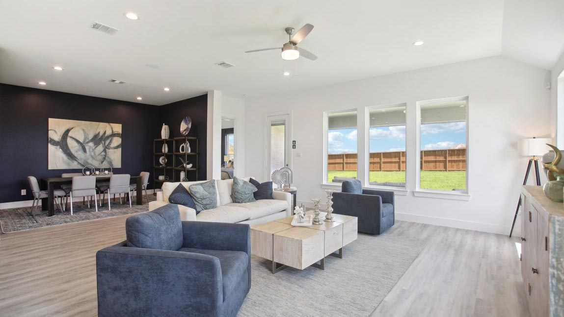 spacious living room