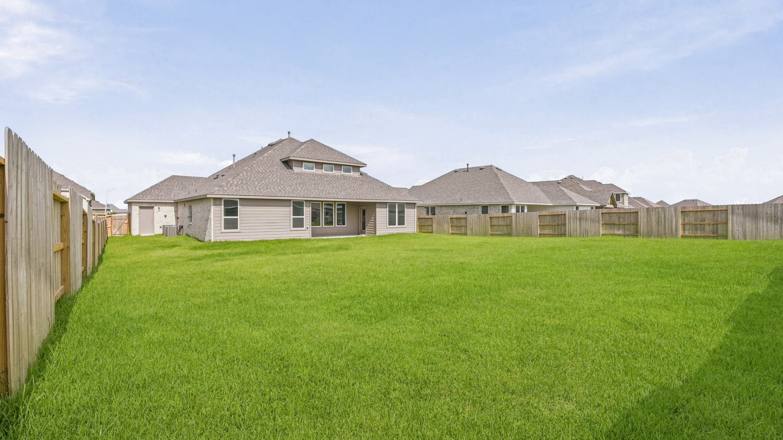 Fully Landscaped backyard