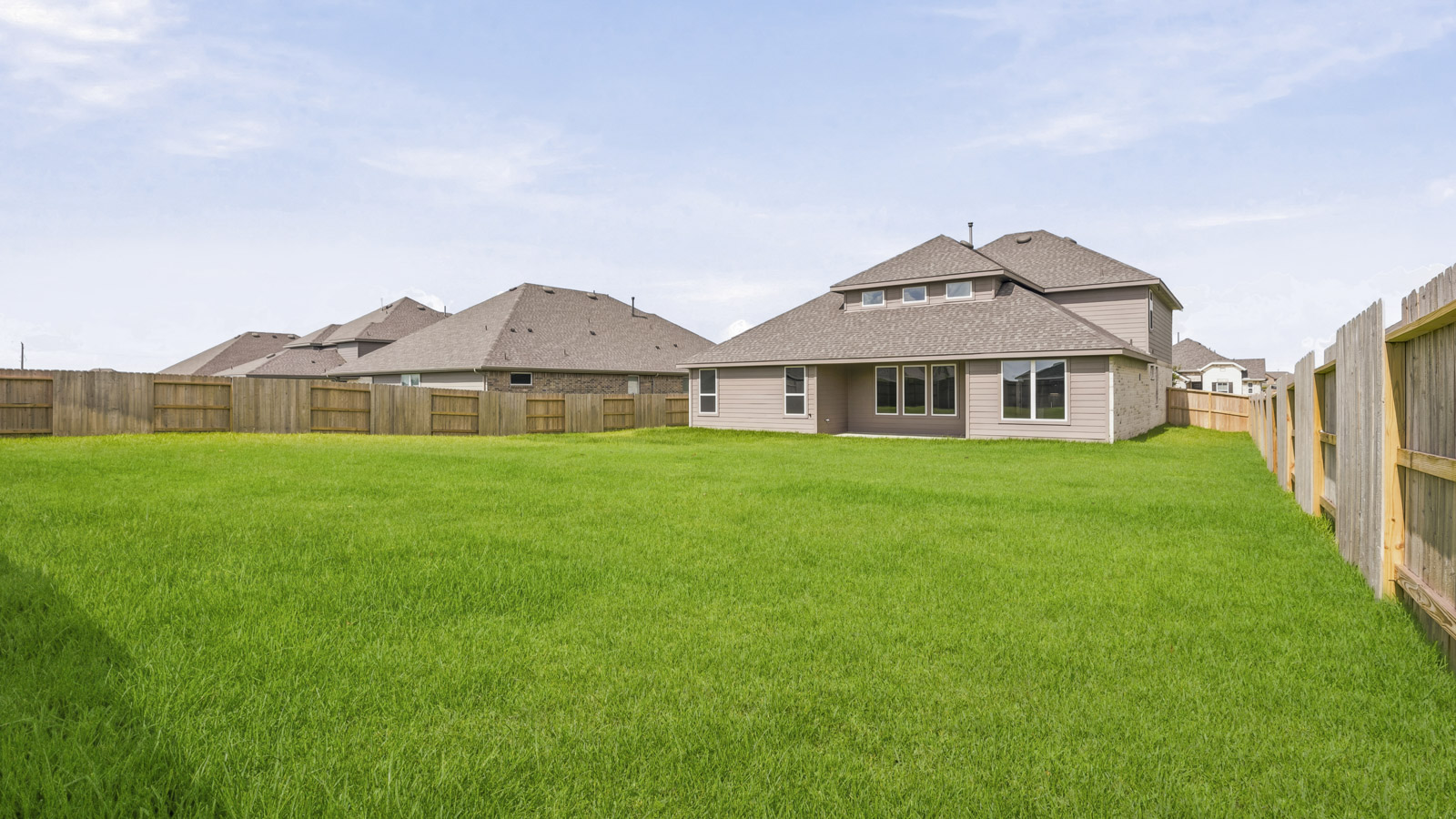 Fully Landscaped backyard