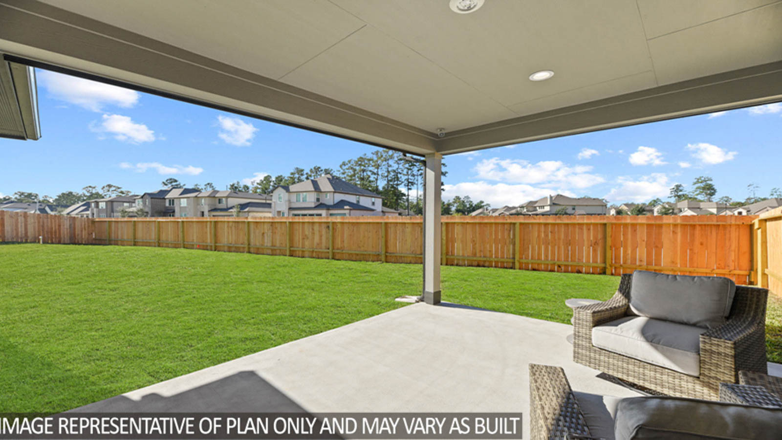 Fully Landscaped backyard