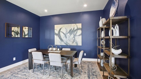 Separated dining room area