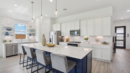 Larger kitchen with oversized island
