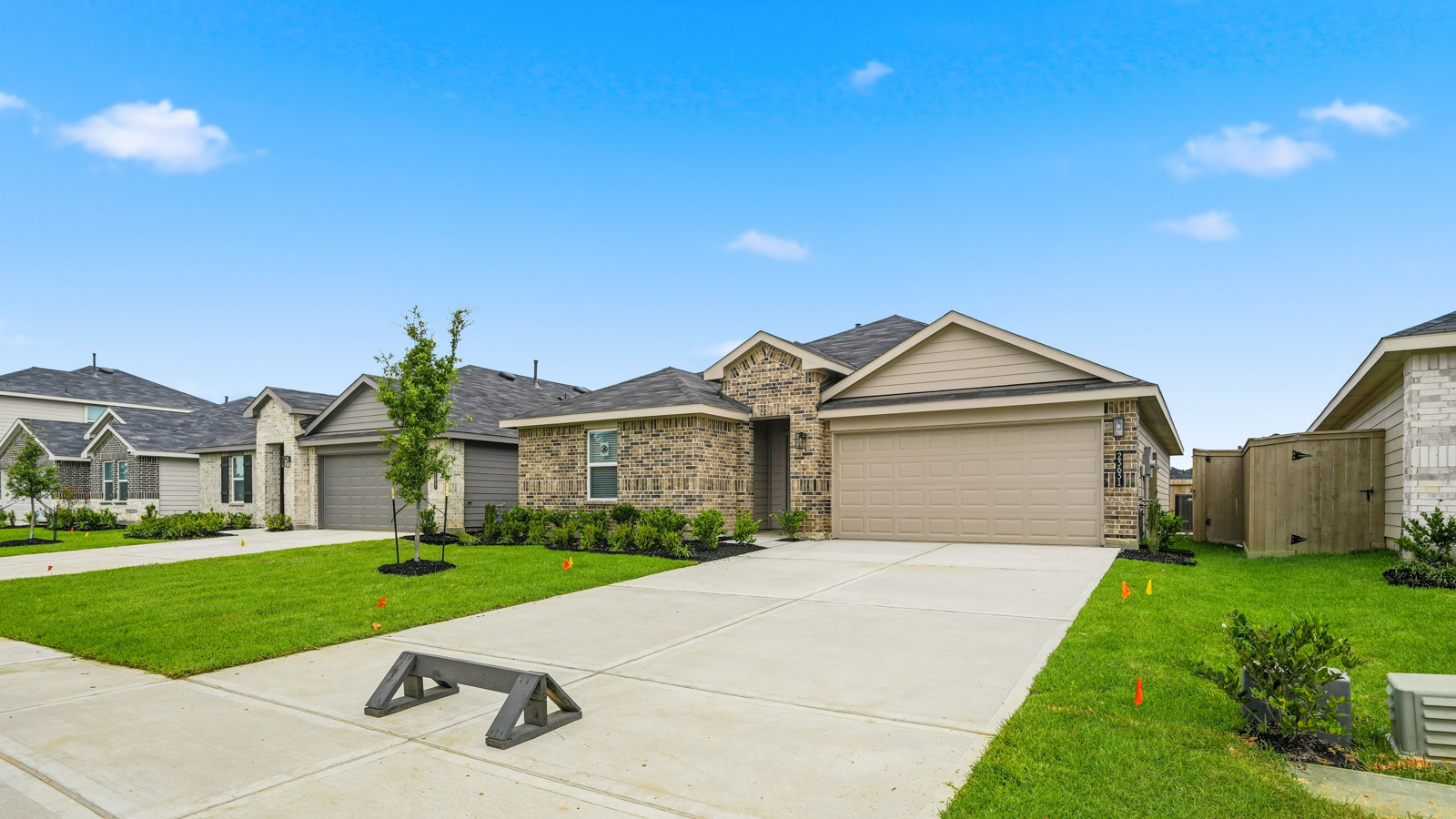 This home — photograph published by the builder