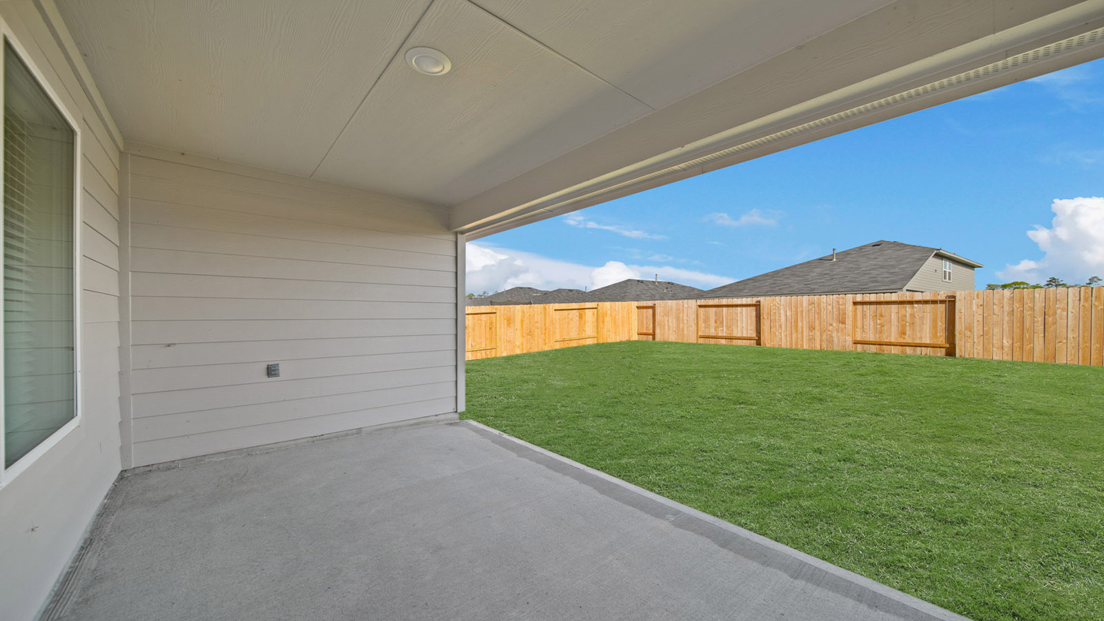 Fully Landscaped backyard